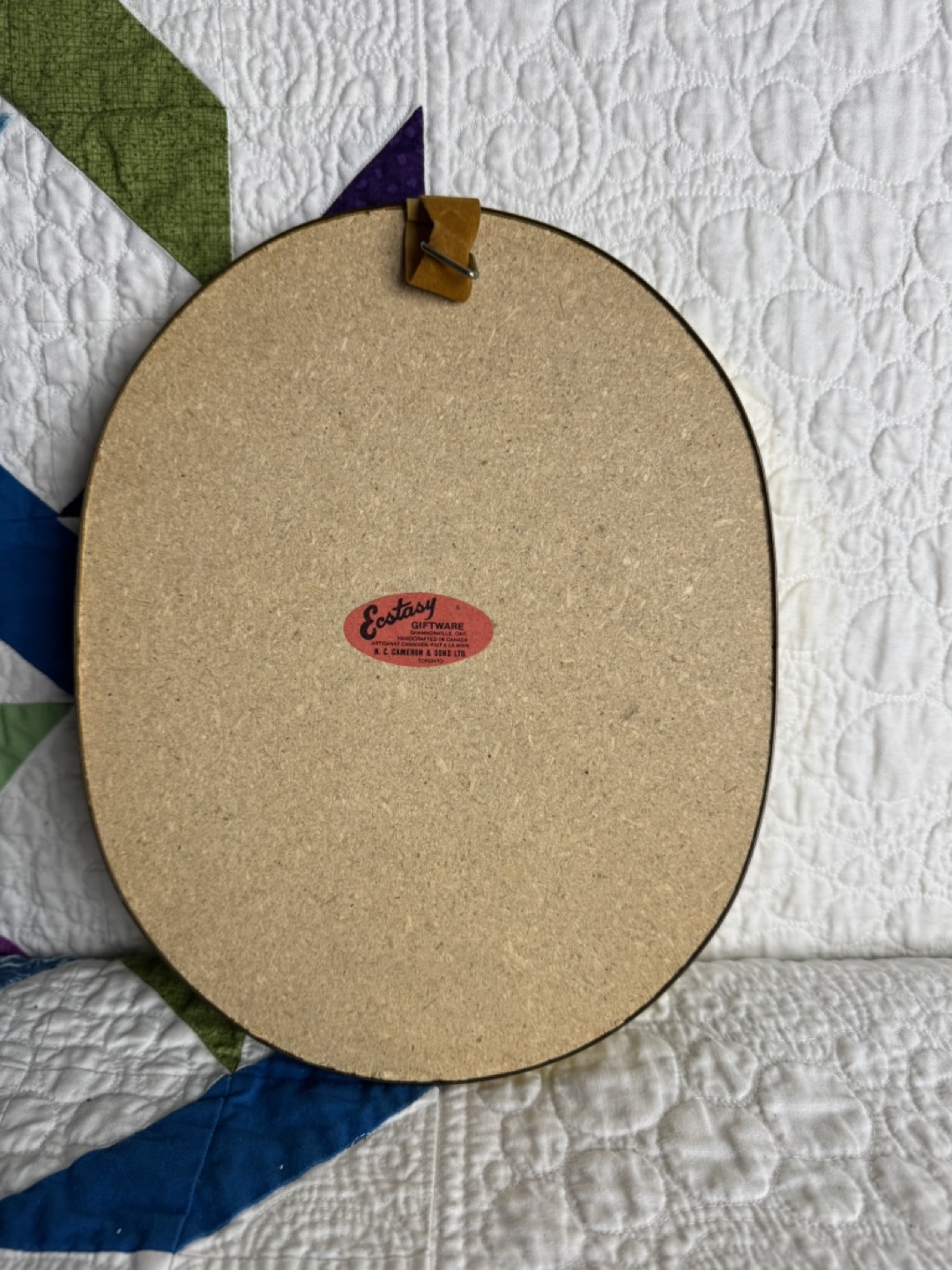 Vintage Ecstasy Giftware Oval Wall Hanging Decor - photo 3