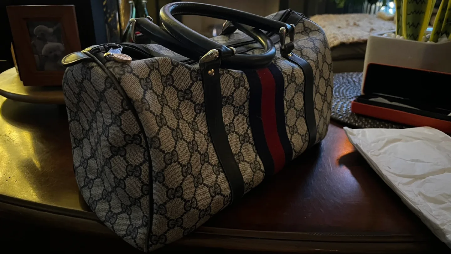 Vintage Gucci GG Monogram Boston Bag image indicator(2)