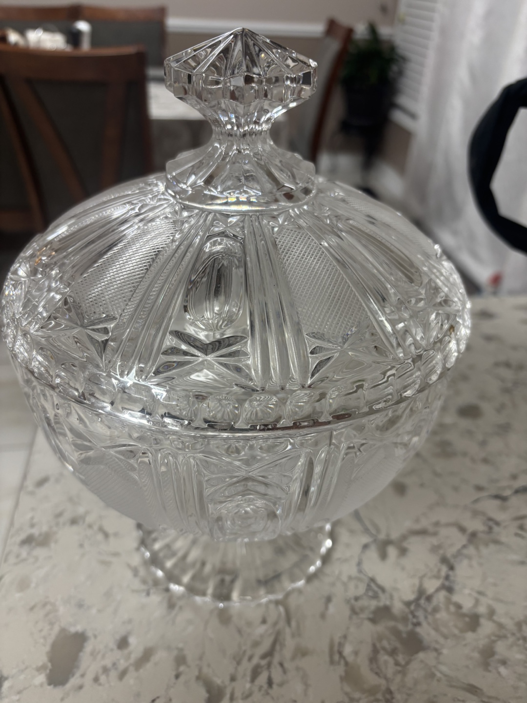 Crystal Candy Dish with Lid - photo 3
