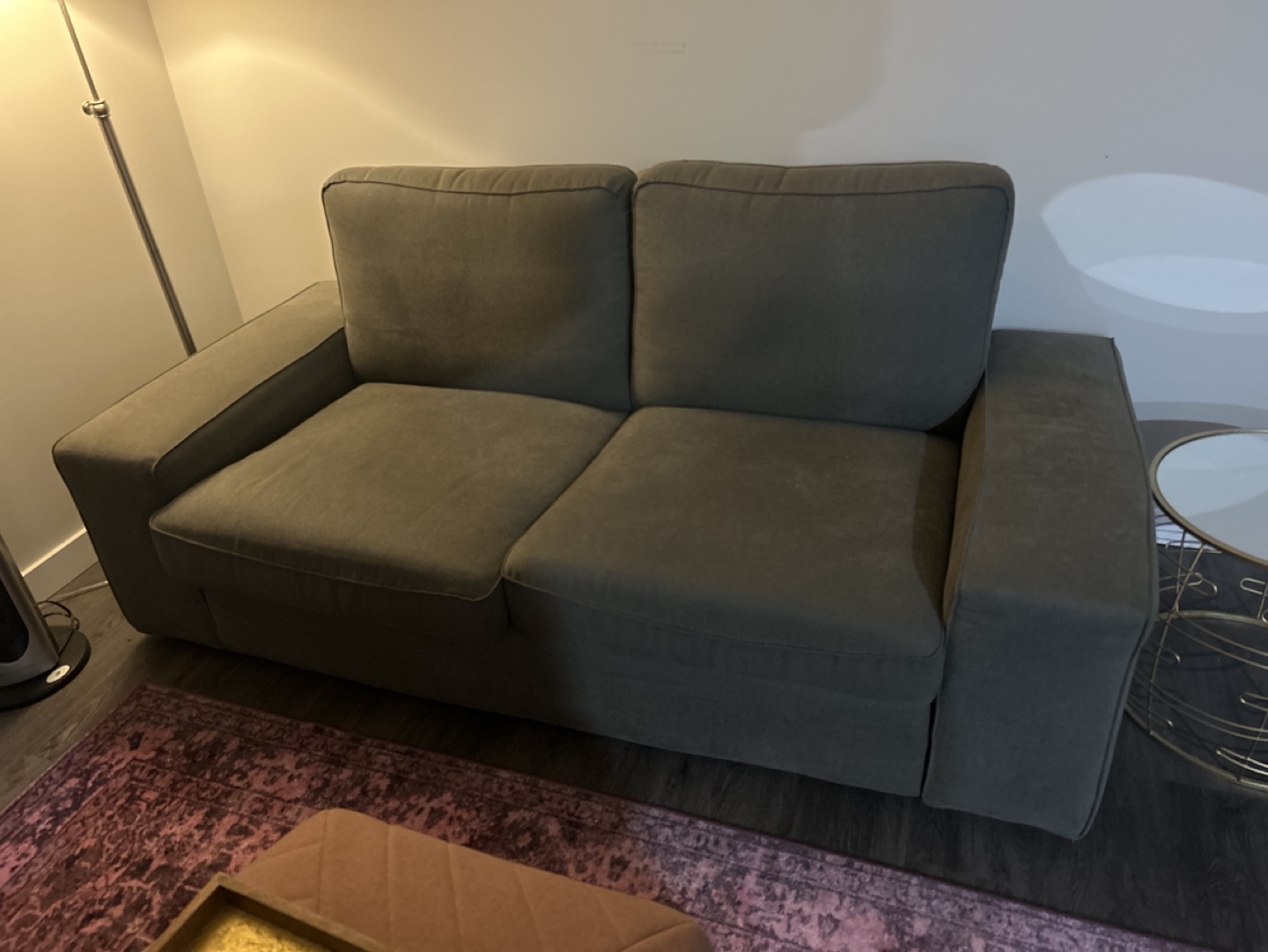 IKEA Two-Seater Sofa - Dark Grey