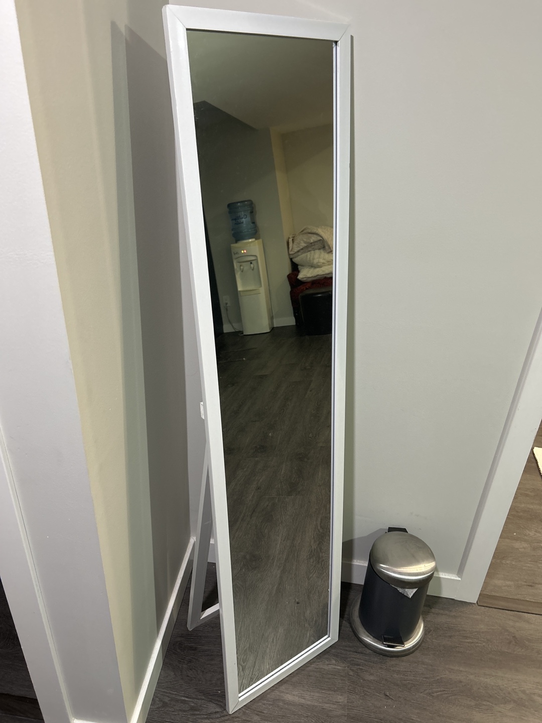 Full-Length White Leaner Mirror - photo 2