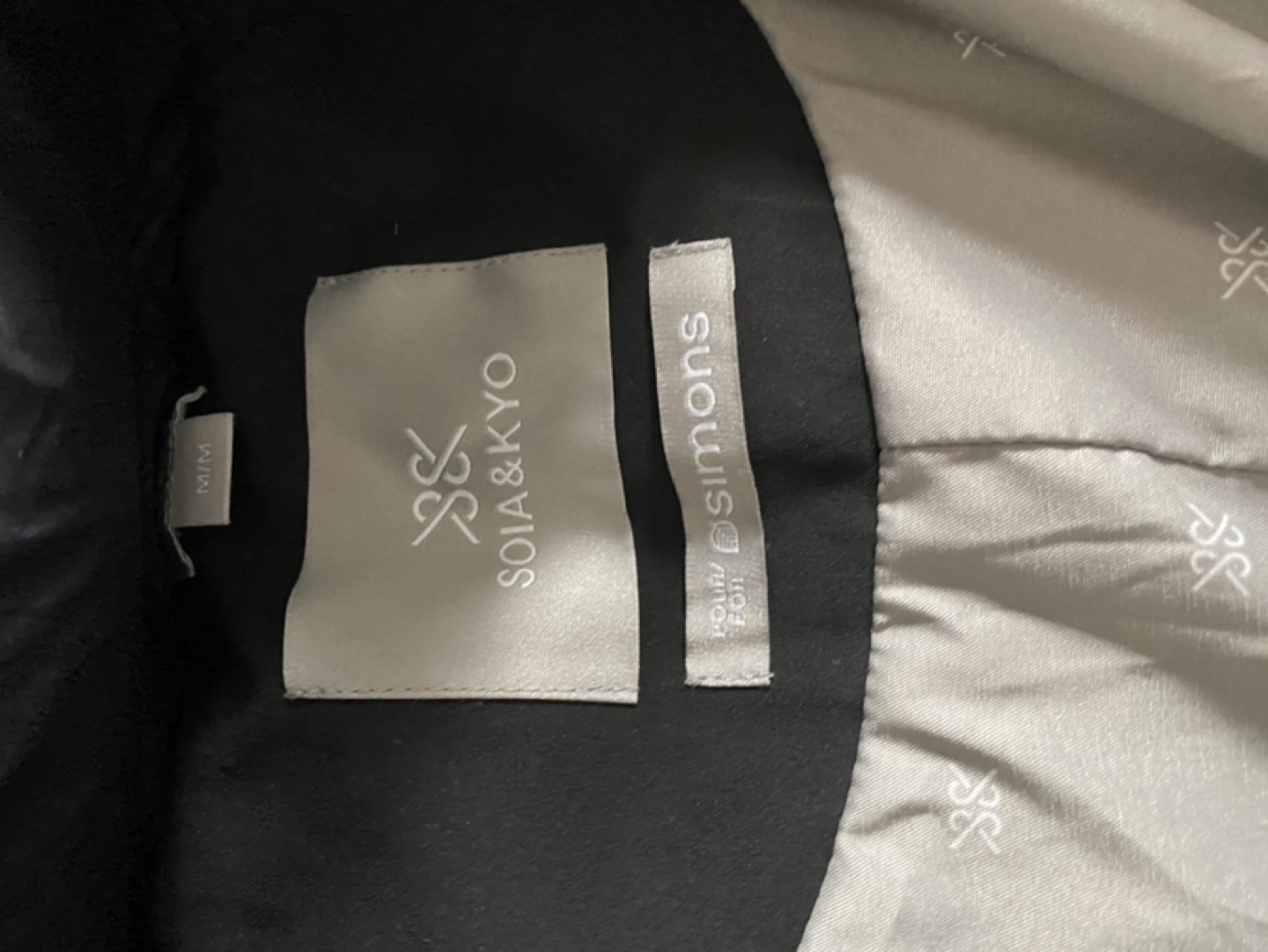 Soia & Kyo Black Down-Filled Long Parka - Size M - photo 3