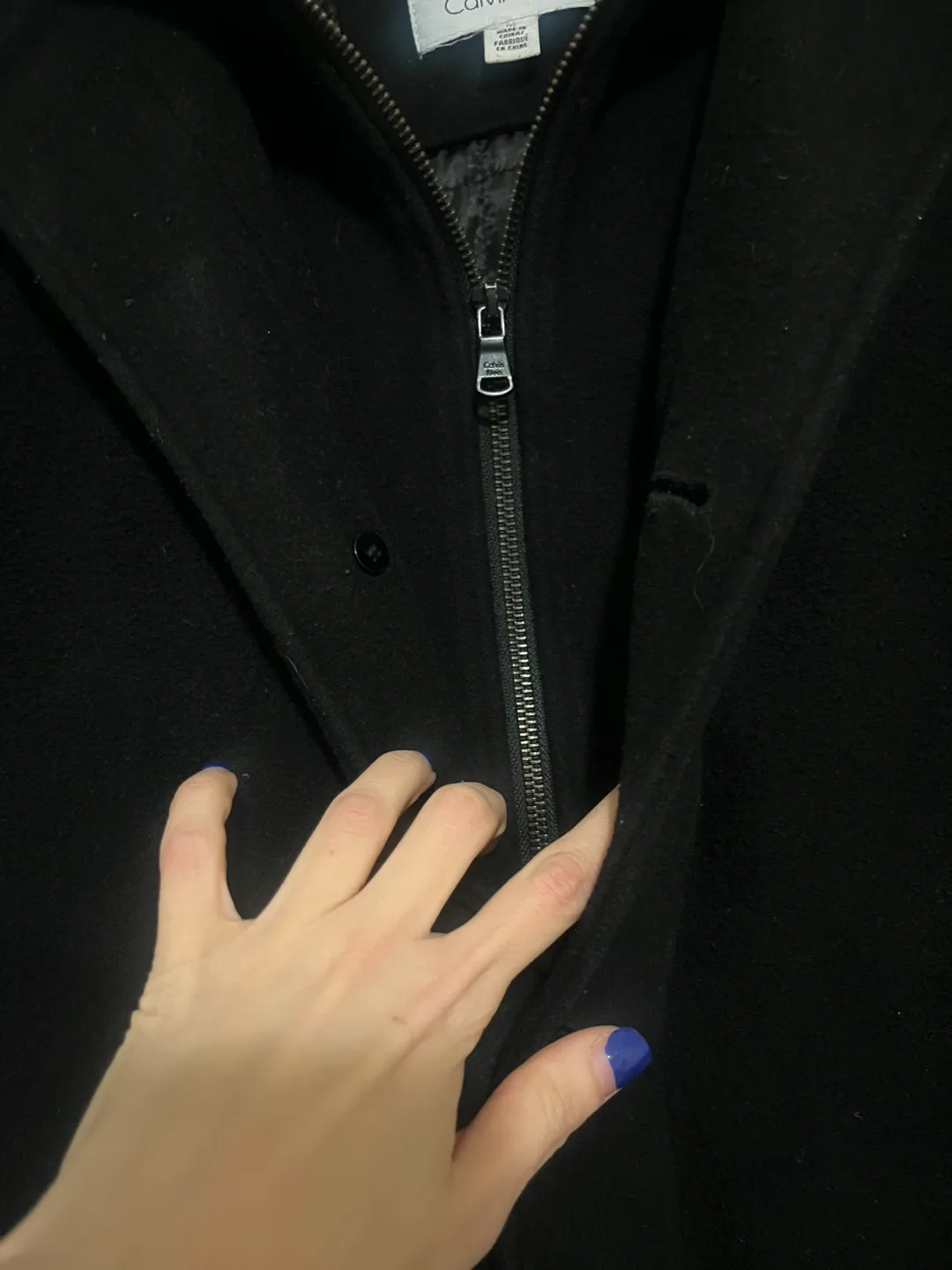Men's Calvin Klein Black Peacoat image indicator(3)