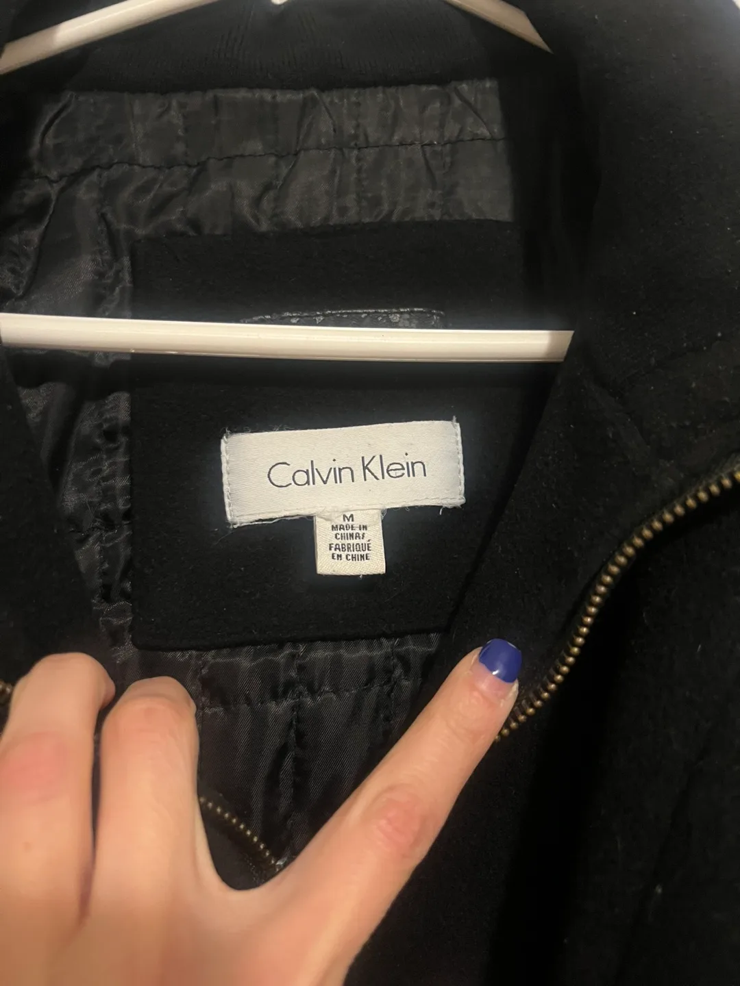 Men's Calvin Klein Black Peacoat image indicator(2)