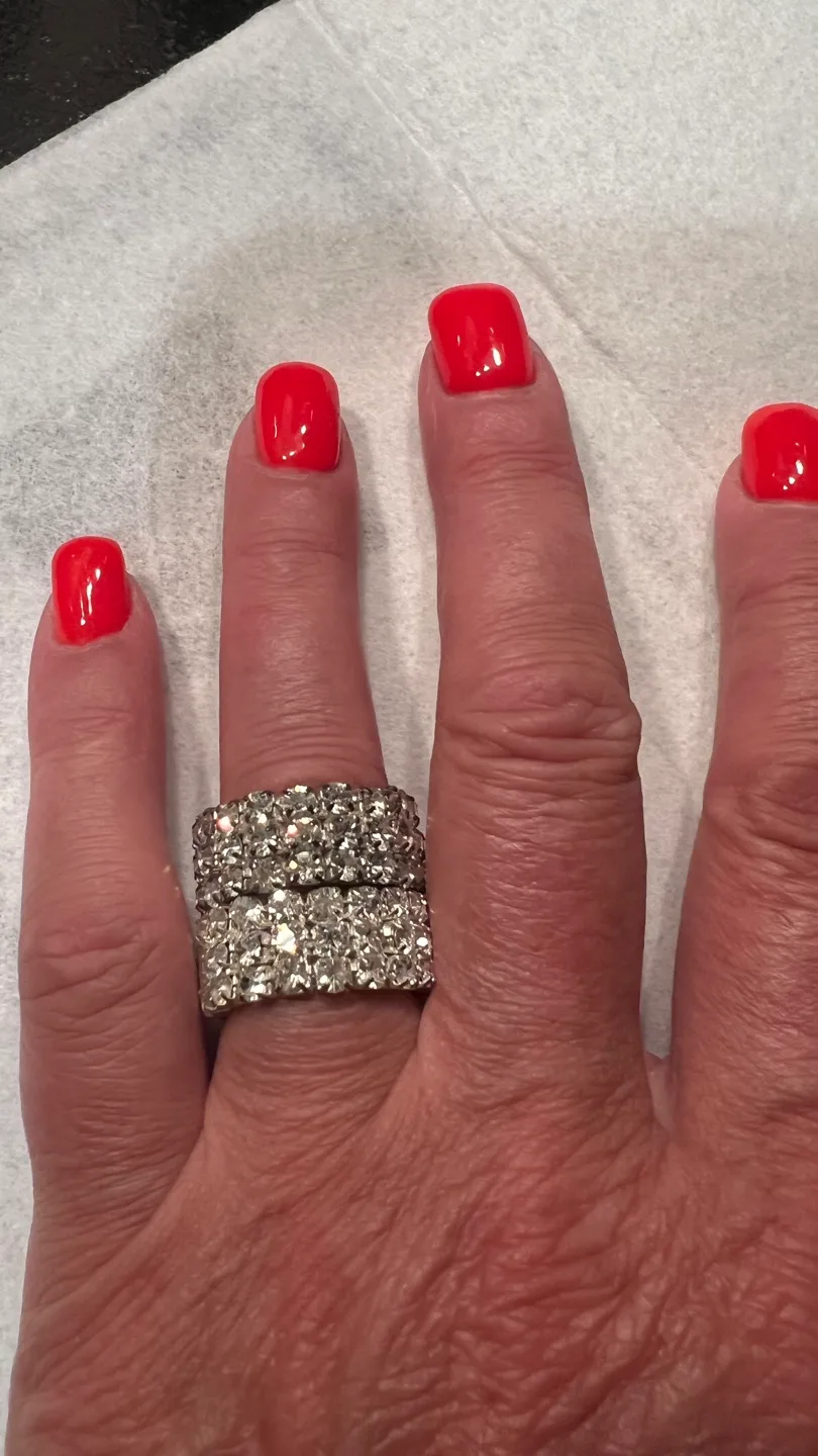 Five Statement Rings - Gold Tone and Cubic Zirconia image indicator(4)