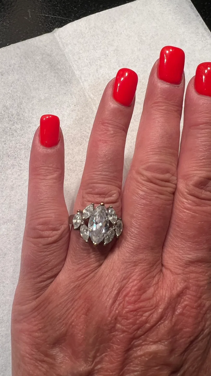 Five Statement Rings - Gold Tone and Cubic Zirconia image indicator(9)