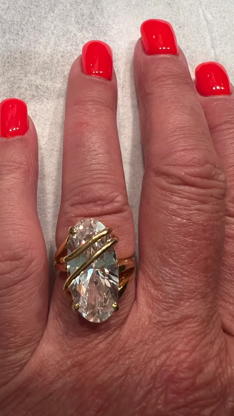 Five Statement Rings - Gold Tone and Cubic Zirconia image indicator(10)