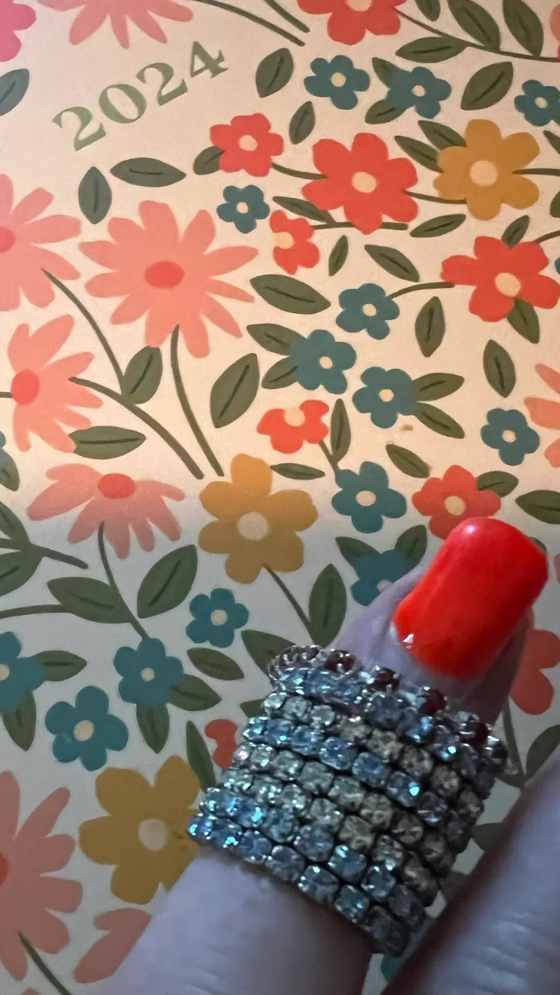 Stackable Toe Rings Set Rhinestone & Red Gemstone image indicator(3)