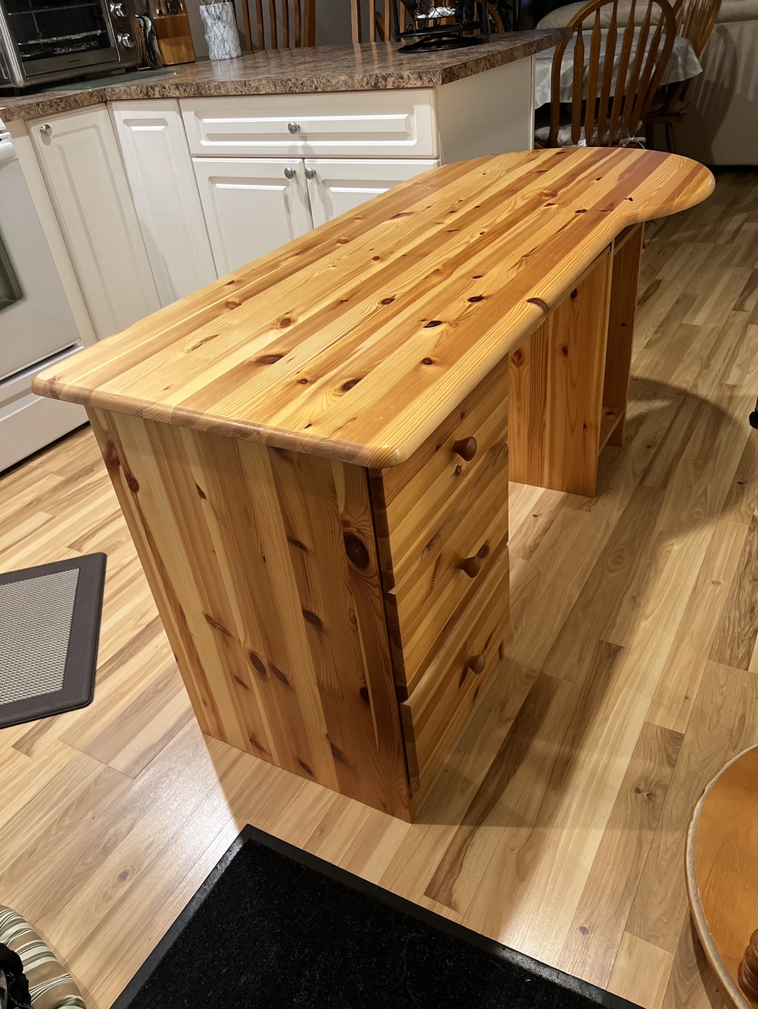 Solid Pine Wood Desk/Kitchen Island