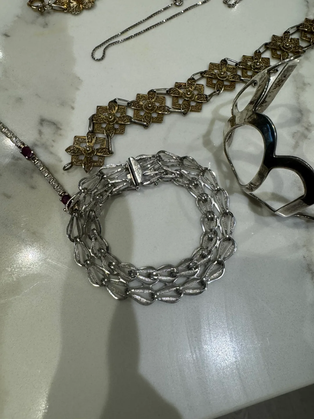 Sterling silver 925 vintage & morden lot image indicator(2)