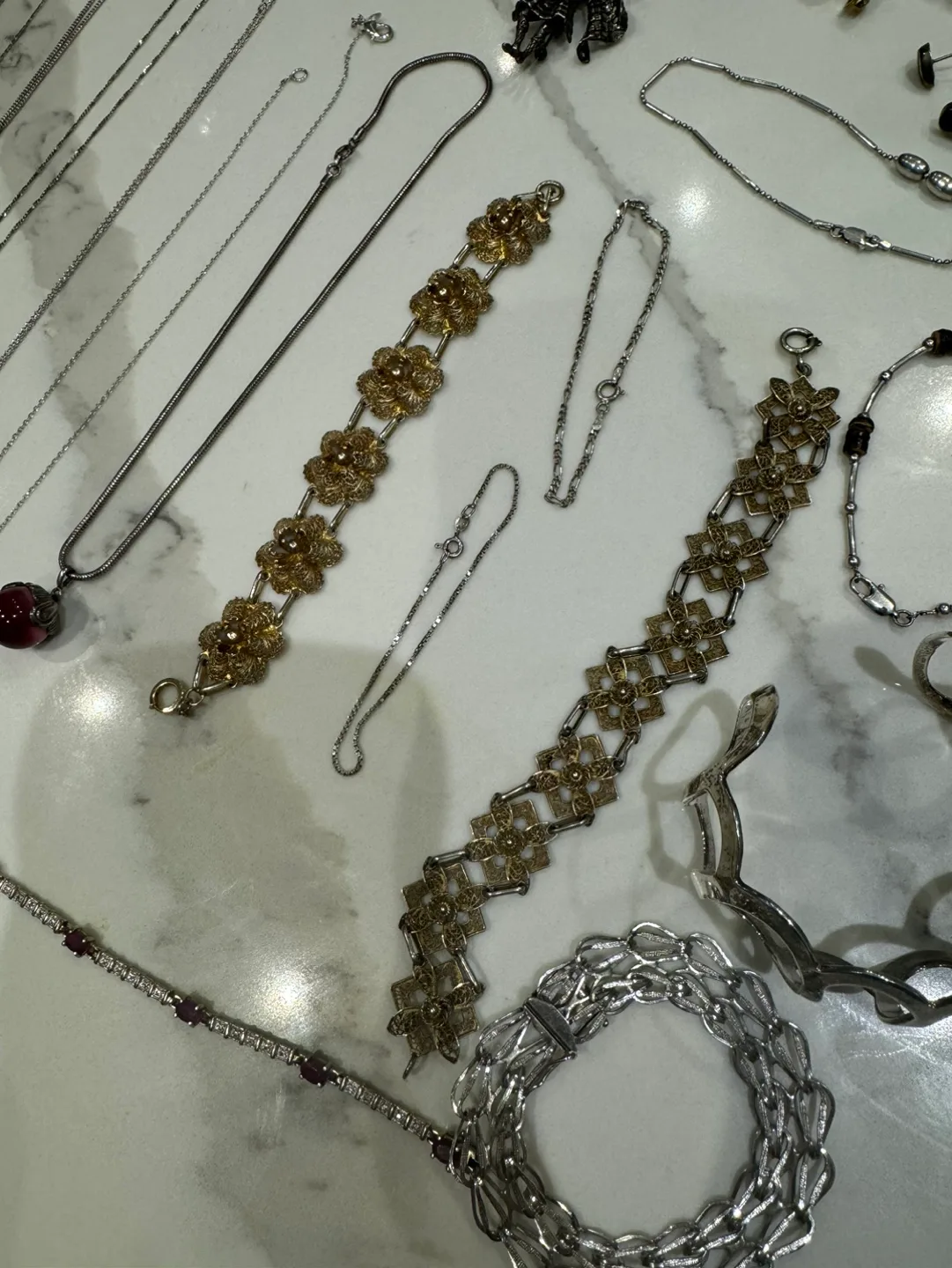 Sterling silver 925 vintage & morden lot image indicator(3)