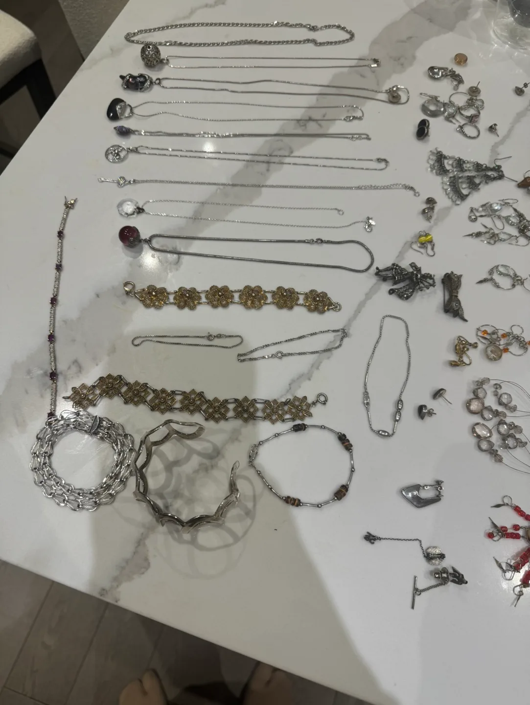 Sterling silver 925 vintage & morden lot image indicator(9)