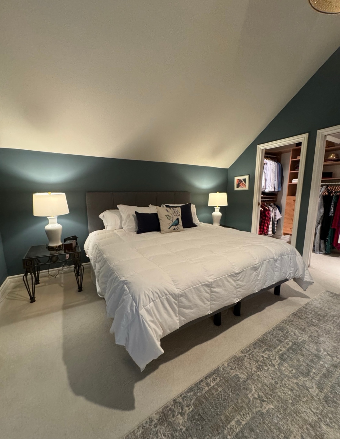 King Size Bed Frame with Headboard, King Mattress - photo 3