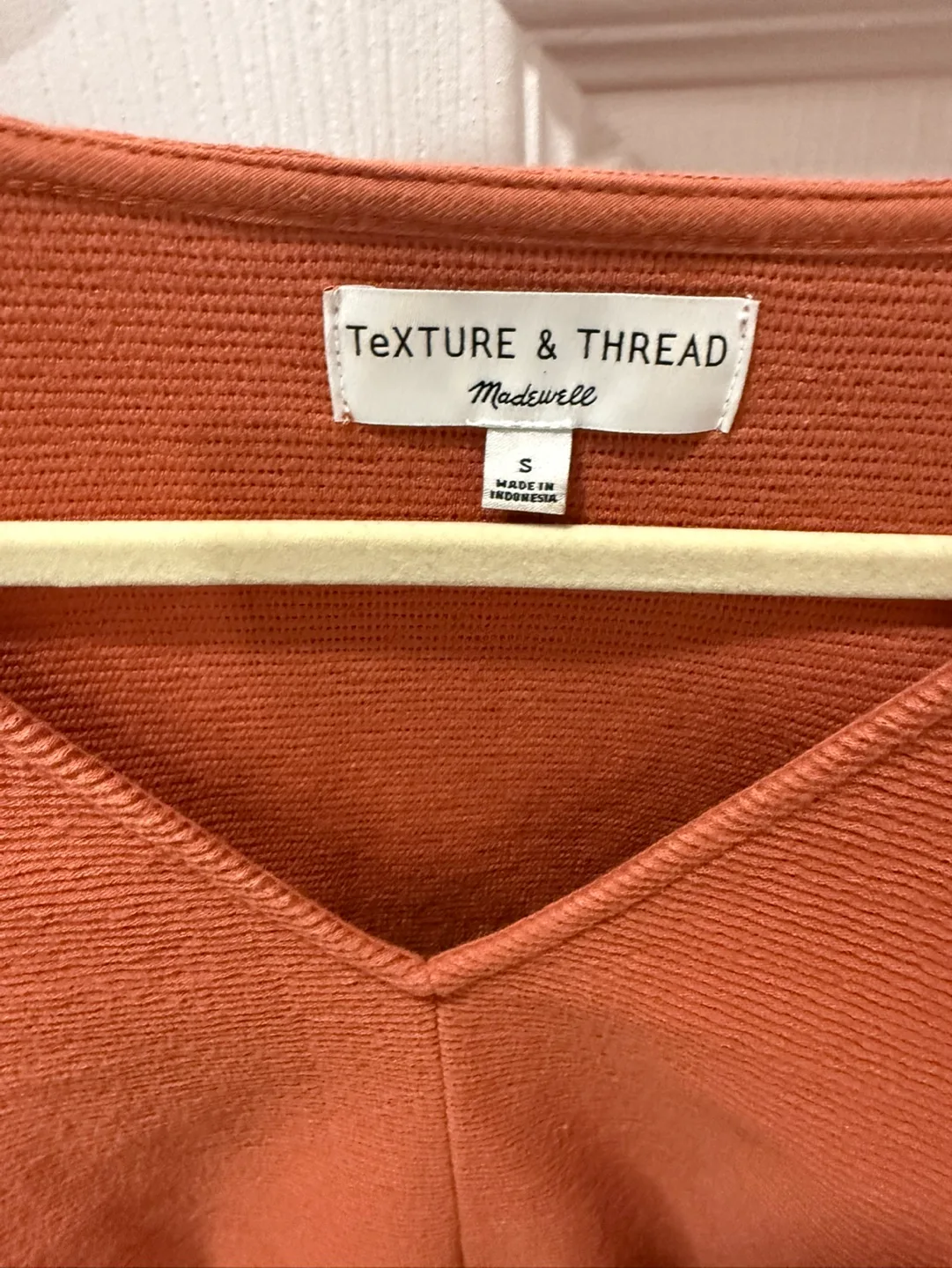 🏈Madewell Texture & Thread Tie-Front Tp- Size Small image indicator(3)