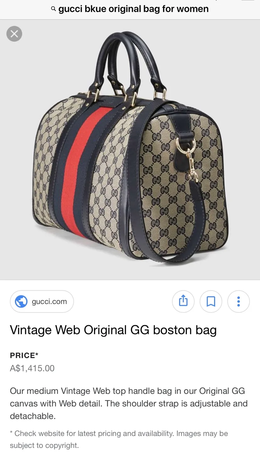 Vintage Gucci GG Monogram Boston Bag image indicator(5)