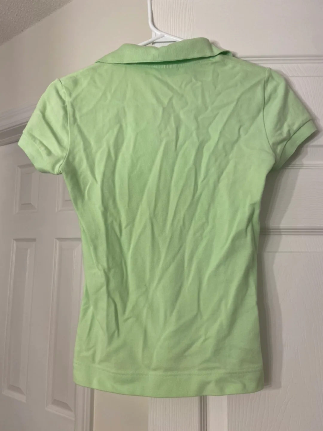 Women's Lacoste Size 36 Light Green Polo Shirt 🏈 image indicator(3)