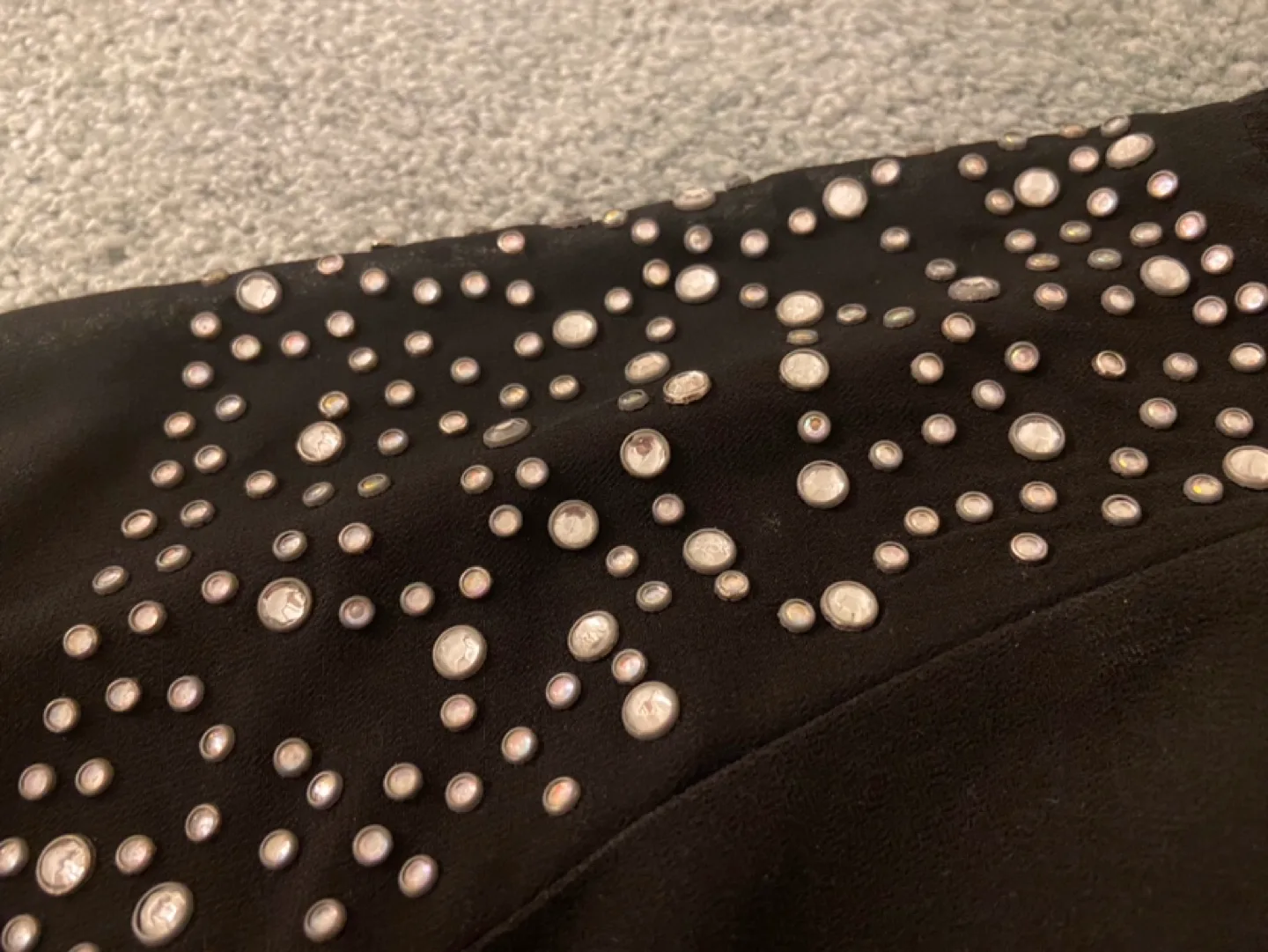 Black Rhinestone Mesh Jacket 🏈 image indicator(4)