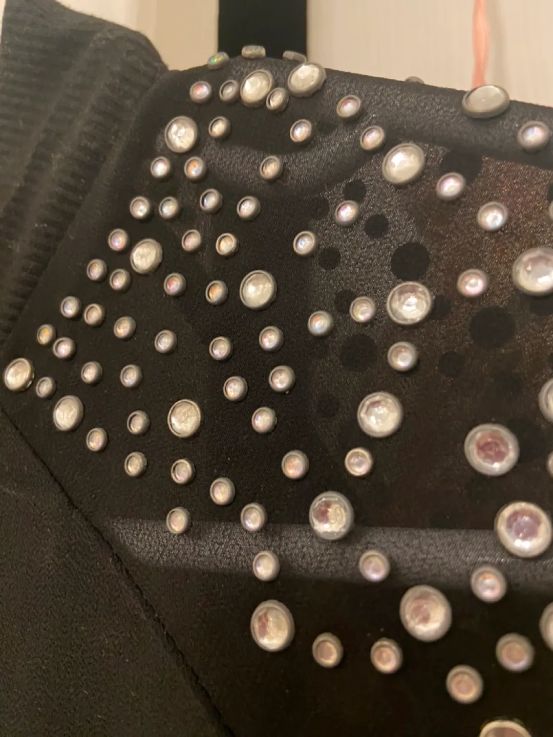 Black Rhinestone Mesh Jacket 🏈 image indicator(5)