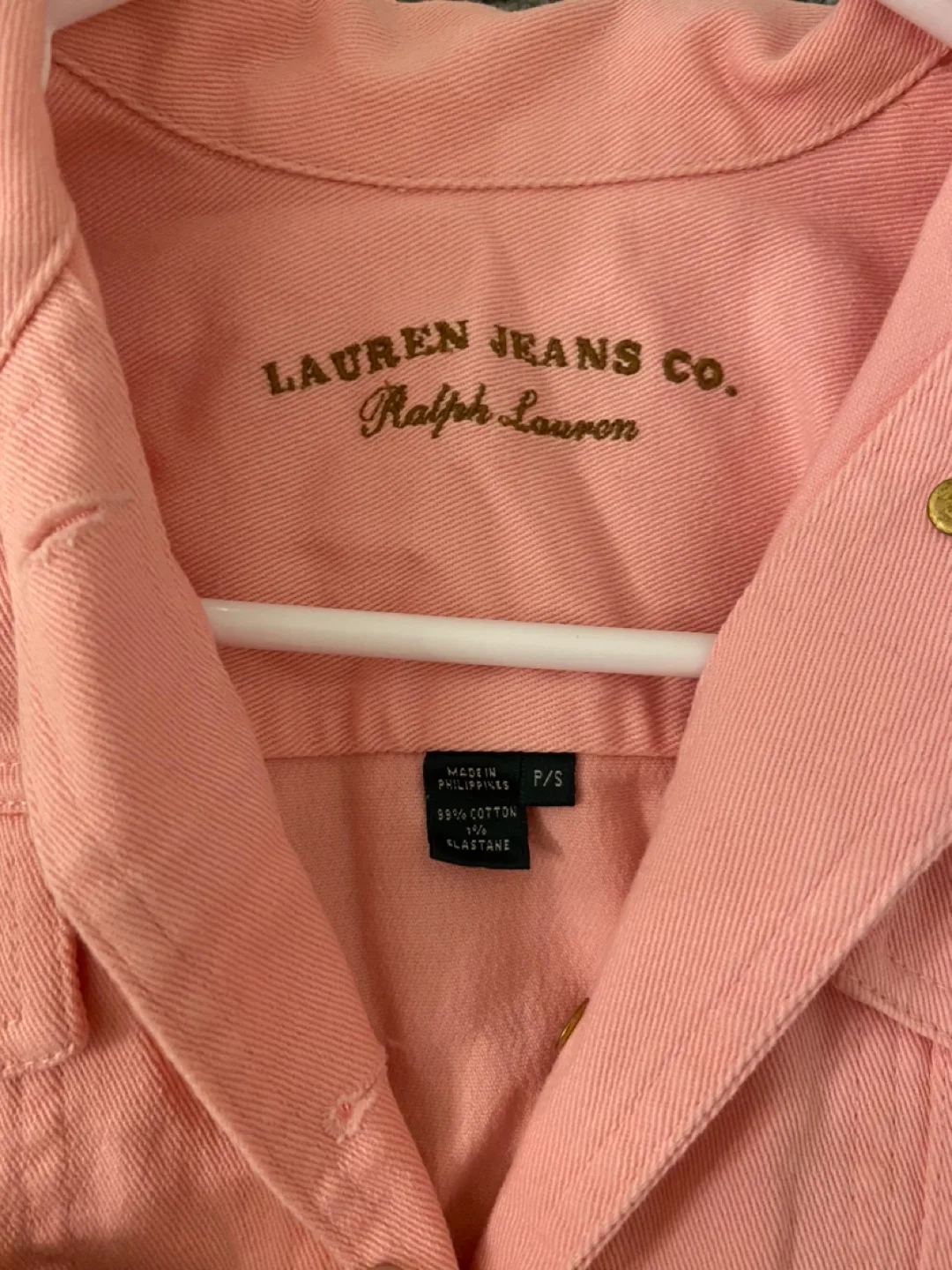Pink Lauren Jeans Co. Ralph Lauren Denim Jacket 🏈 image indicator(2)