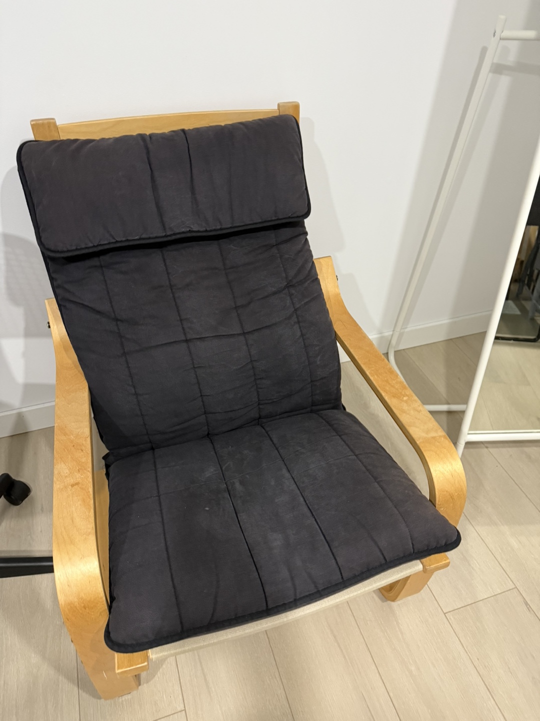 IKEA STRANDMON Wing Chair with Black Cushion - photo 2