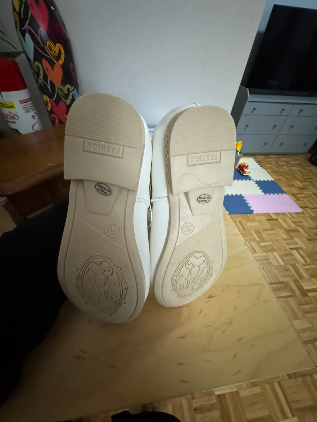 DADAWEN Girls White Mary Jane Ballet Flats Size 11 Little Kid image indicator(5)