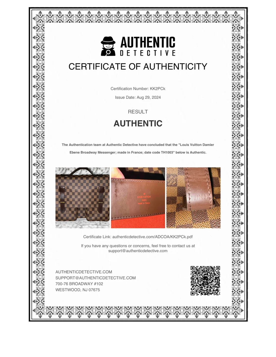 Louis Vuitton broadway 2 way messenger bag image indicator(8)