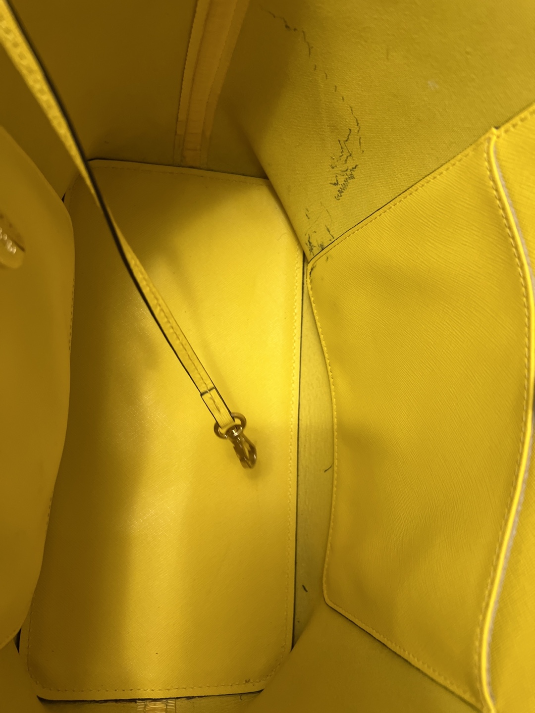 Bright Yellow Michael Kors Tote Bag - photo 4
