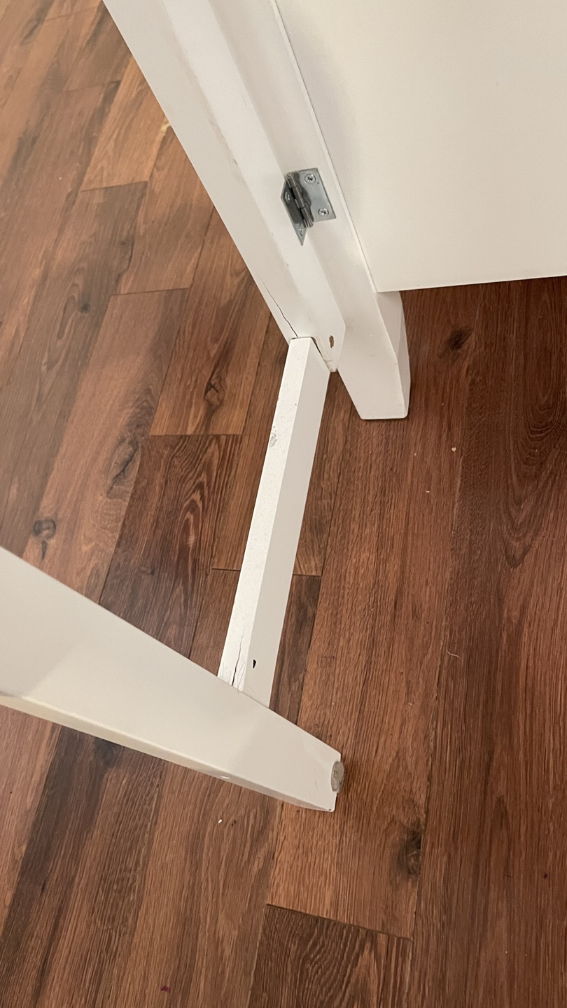 White Kitchen Island with Butcher Block Top - photo 3