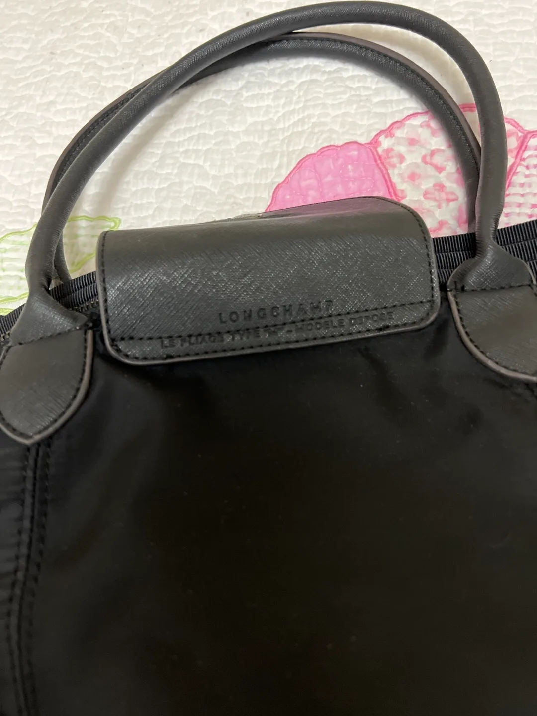 Longchamp Le Pliage Black Tote Bag image indicator(4)