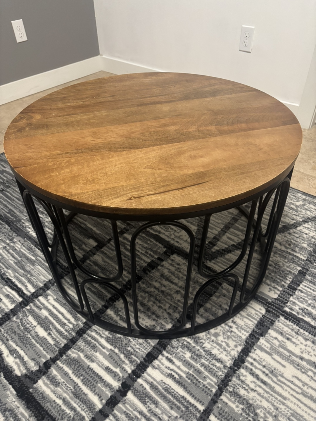 Mid-Century Modern Round Coffee Table