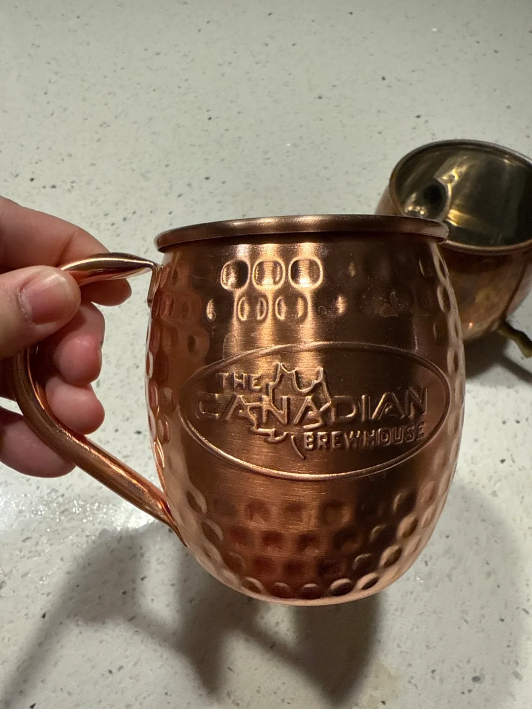 Two Copper Moscow Mule Mugs - One Branded image indicator(4)