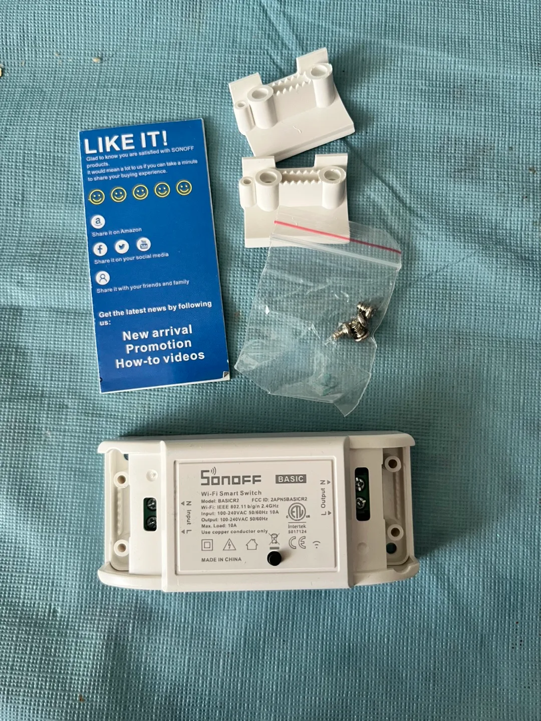 Sonoff BASICR2 Wi-Fi Smart Switch - New in Box🏈 image indicator(5)