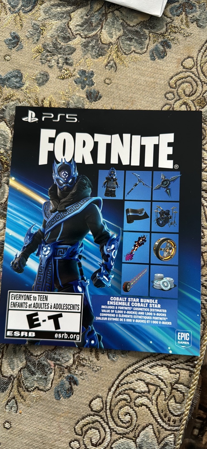 Fortnite Cobalt Star Bundle PlayStation Code