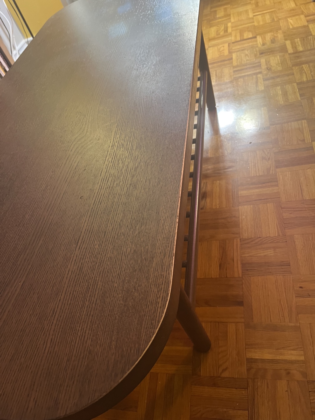 Dark Brown Coffee Table with Shelf - photo 3