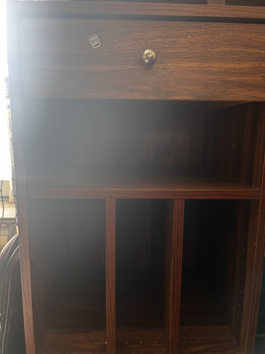 Brown Wooden Computer Desk with Hutch - photo 4