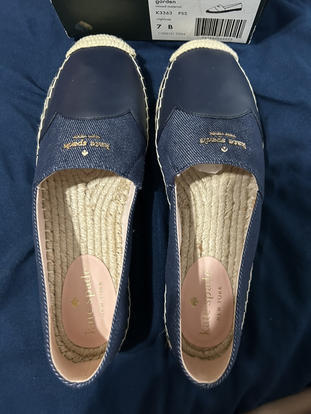 Kate Spade New York Women's Size 7B Navy Blue Espadrilles - photo 3