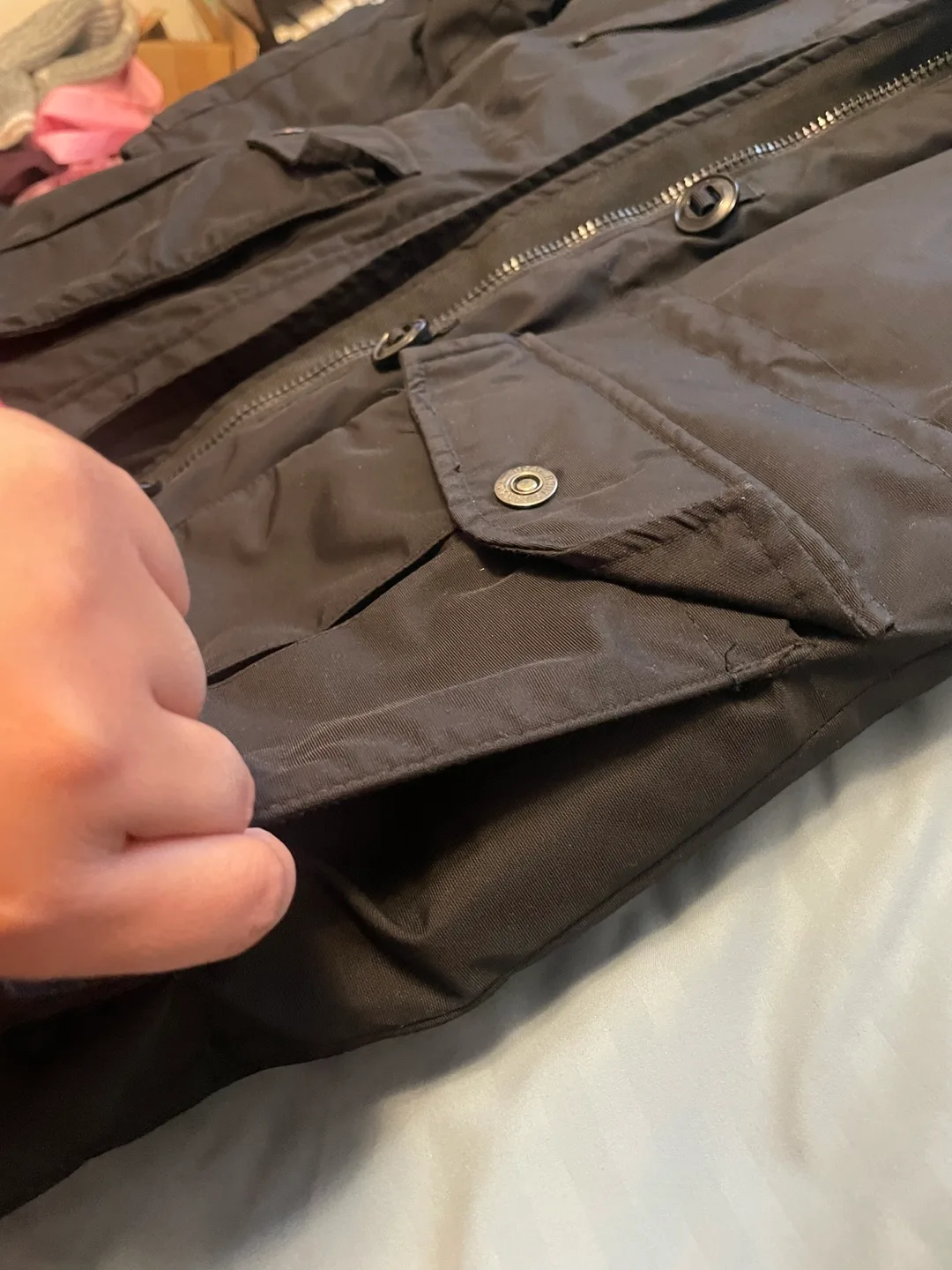 Roots Canada Women's Black Parka, Size Small image indicator(8)