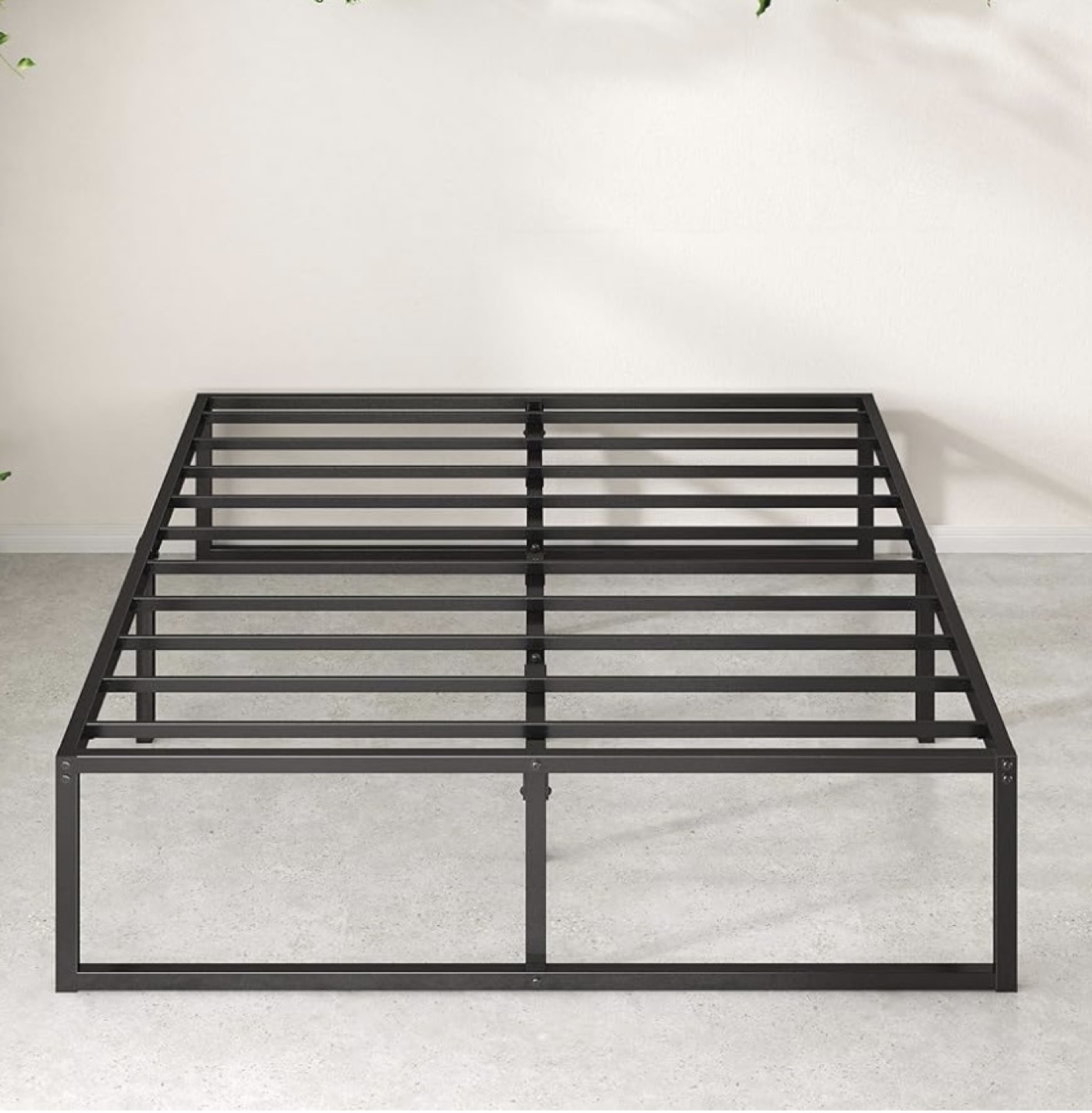 Heavy-Duty Metal Bed Frame Queen Size