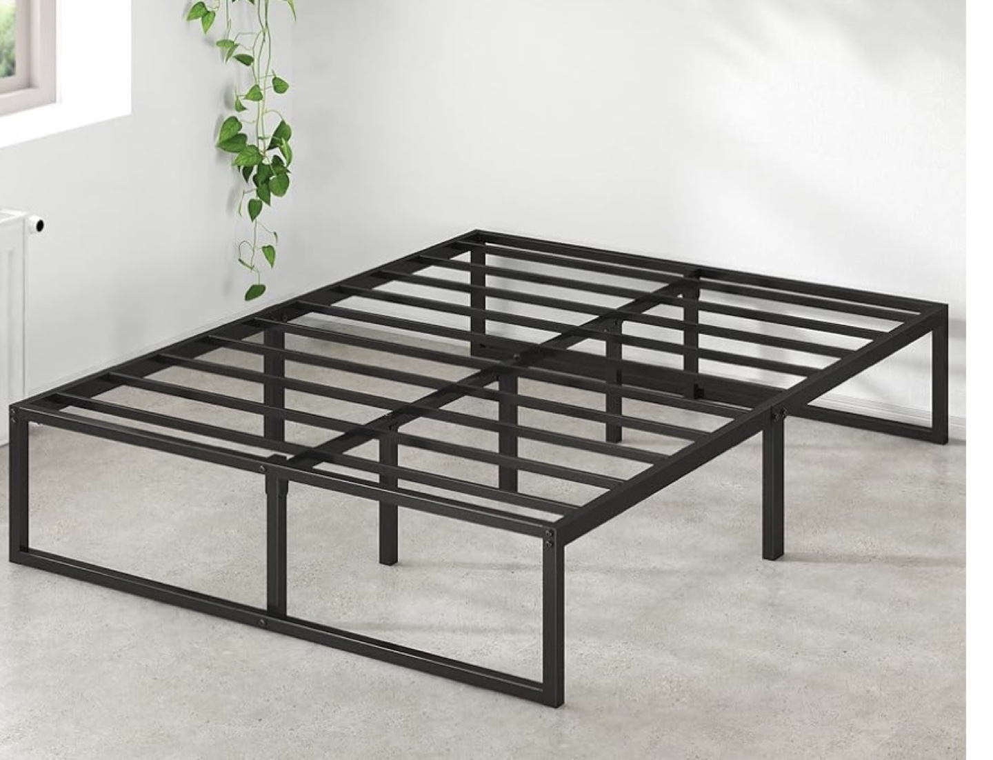 Heavy-Duty Metal Bed Frame Queen Size - photo 2