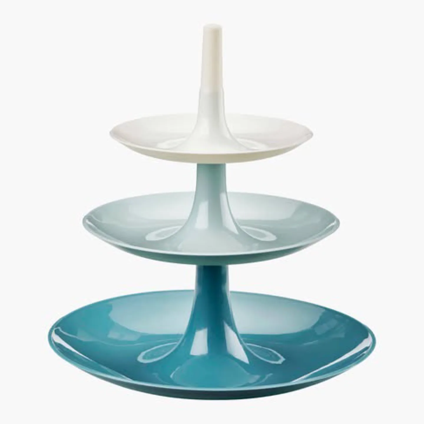 Koziol 3-Tiered Serving Stand - Pastel Blue & White image indicator(2)