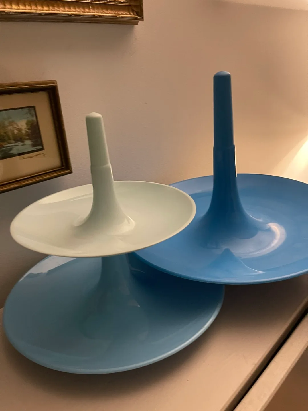 Koziol 3-Tiered Serving Stand - Pastel Blue & White image indicator(3)