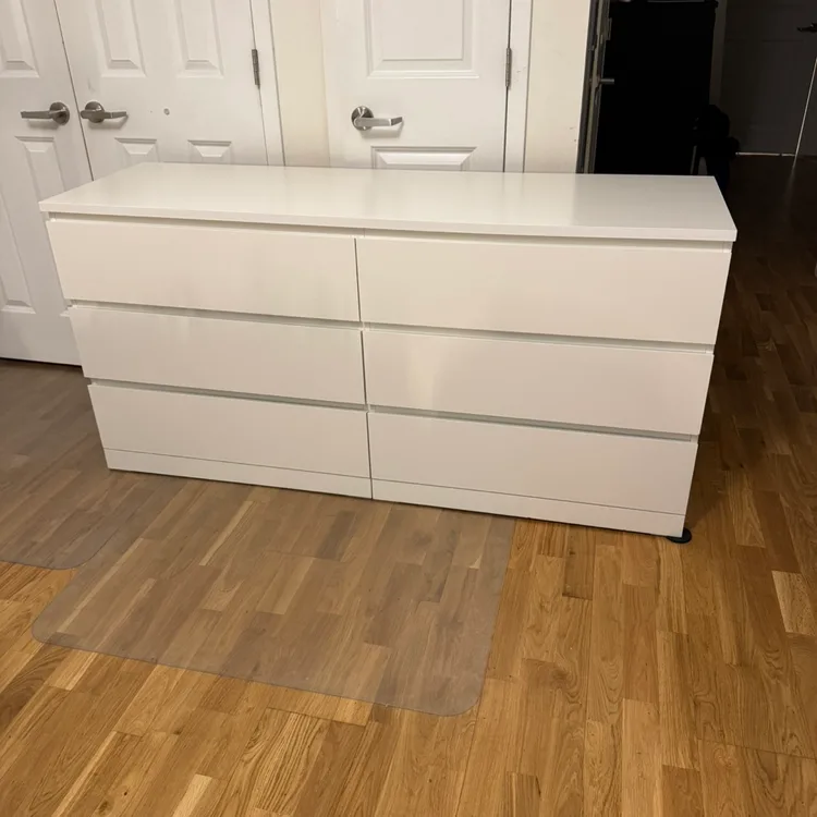 IKEA MALM 6-Drawer Dresser White | Karrot IKEA MALM 6-Drawer Dresser White | Karrot