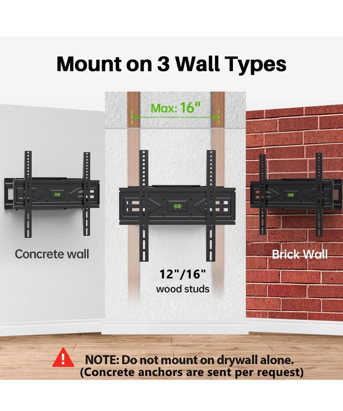 New Full-Motion TV Wall Mount Bracket for 32-65 inch Screens image indicator(3)