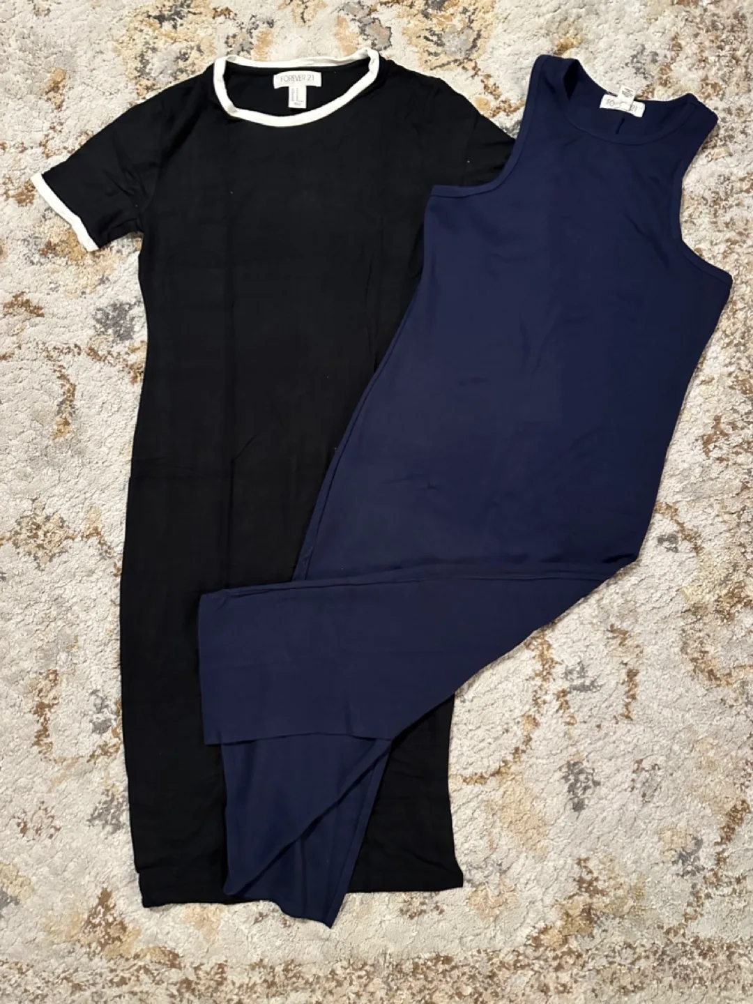 Forever 21 Bundle: Black & Navy Midi Dresses image indicator(2)