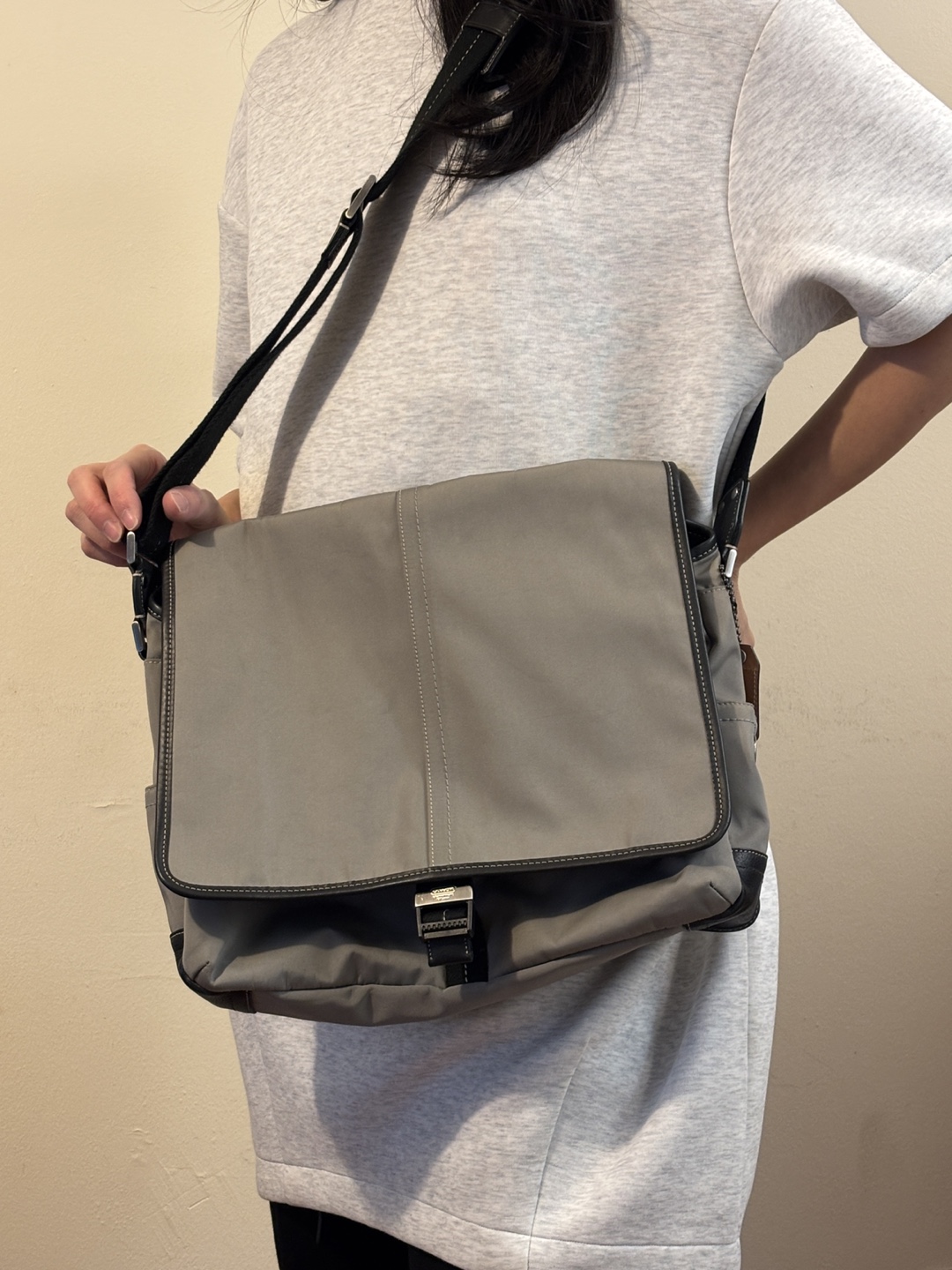Coach Grey Messenger Bag