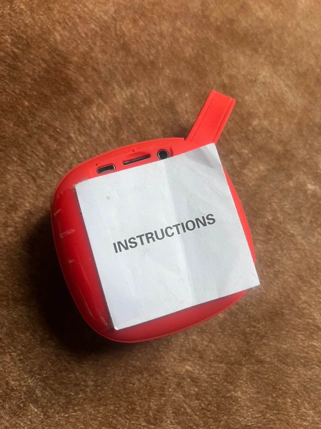 Portable Mini Bluetooth Speaker Red image indicator(2)