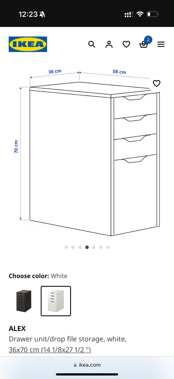 Two IKEA Desks & Drawer Sets - photo 5