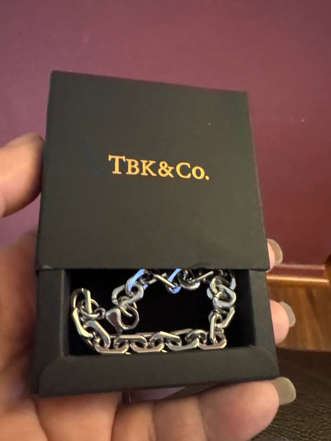 TBK &CO 18K Gold and Titanium Steel chain  Bracelet image indicator(4)
