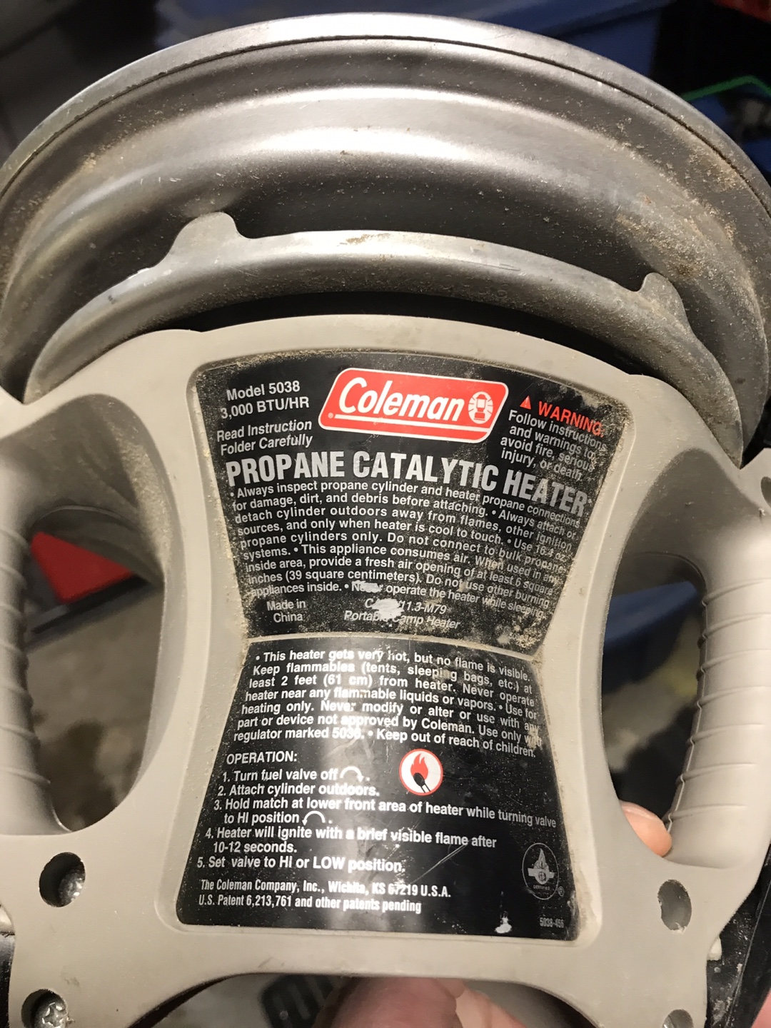 Coleman Propane Catalytic Heater Model 5038 - photo 2