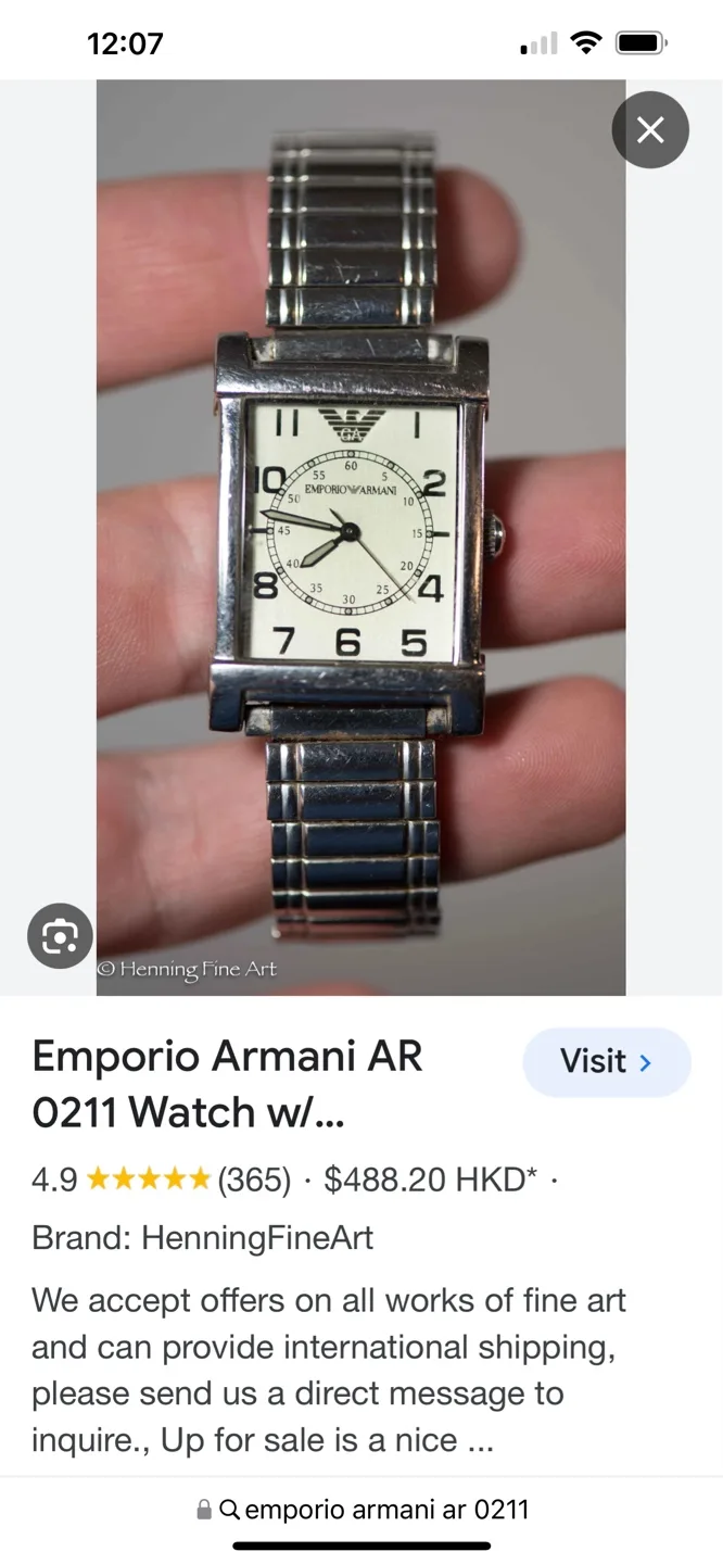 Emporio Armani Men's Quartz Watch image indicator(7)